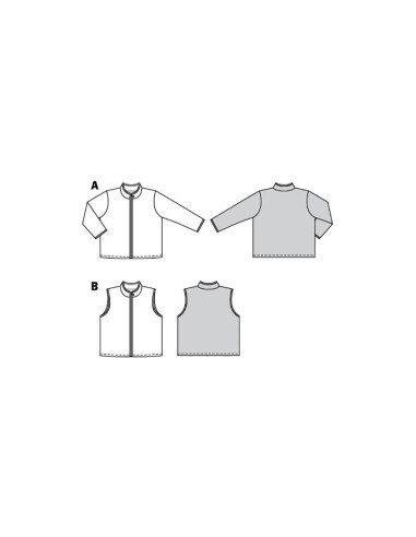 Jas- en vestpatroon - Burda 9290