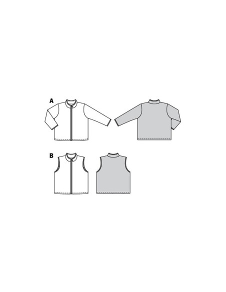 Jas- en vestpatroon - Burda 9290