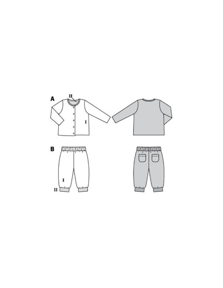 Jas- en broekpatroon - Burda 9293