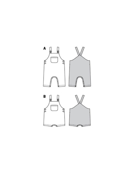 Patroon voor tuinbroek en korte broek - Burda 9295