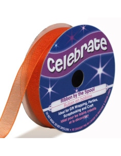 Organza lint Celebrate oranje - 9 mm x 8 m