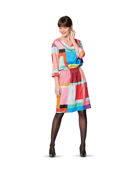 Blouse- en jurkpatroon - Burda 6155