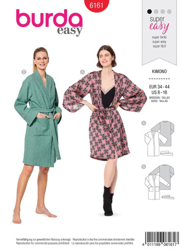 Kimono patroon - Burda 6161