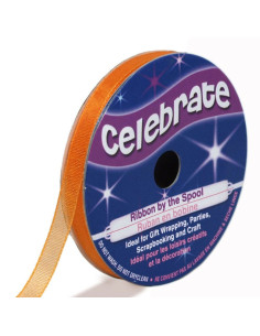 Organza lint Celebrate oranje - 6 mm x 8 m