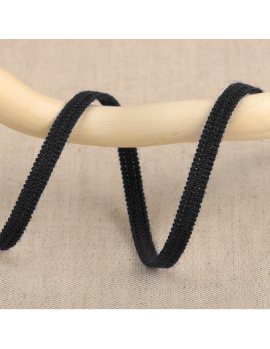Zachte elastiek 5 mm - Zwart