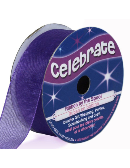 Organza lint Celebrate violet - 20 mm x 5 m