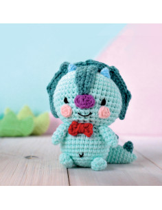 Haakpakket minigurumi - Taro de dino 2