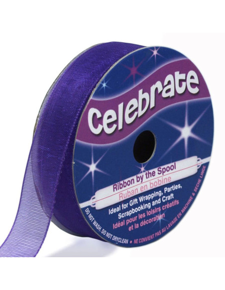 Organza lint Celebrate violet - 12 mm x 6 m