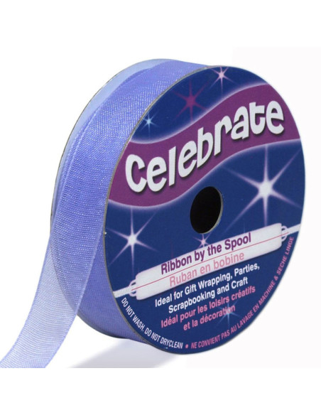 Organza lint Celebrate paars - 12 mm x 6 m