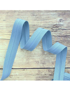 Biologisch katoenen biais - Spijkerblauw