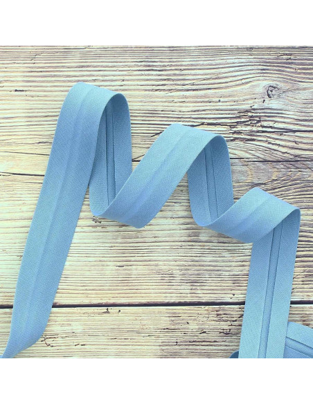Biologisch katoenen biais - Spijkerblauw