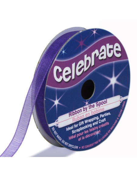 Organza lint Celebrate violet - 6 mm x 8 m