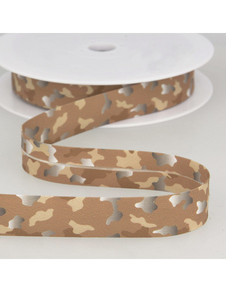 Militaire schuine streep - Chocoladebruin