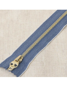 Doodshoofd jeans sluiting