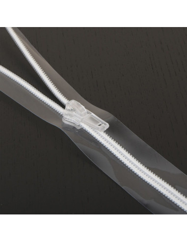 Transparante plastic sluiting