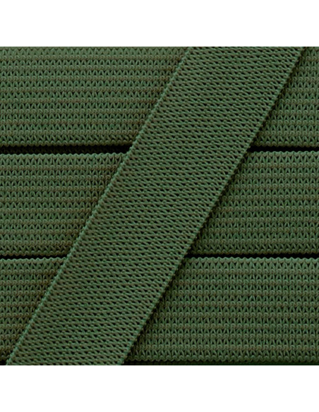 Zachte elastiek 15 mm - Kaki