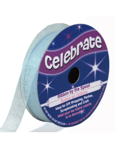 Organza lint Celebrate lichtblauw - 9 mm x 8 m