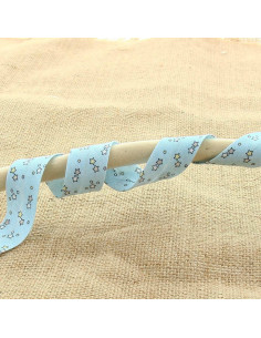 20 mm sterren biais - Blauw