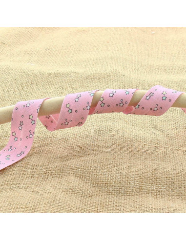 Sterren biais 20 mm - Roze
