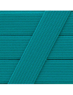 Zachte elastiek 15 mm - Blauwgroen