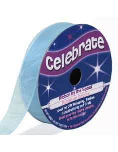 Organza lint Celebrate lichtblauw - 12 mm x 6 m