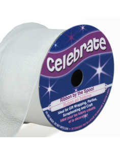 Witte organza lint Celebrate - 32 mm x 5 m