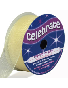 Organza lint Celebrate crème - 20 mm x 5 m