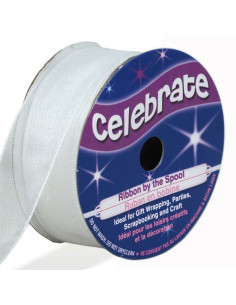 Organza lint Celebrate wit - 20 mm x 5 m