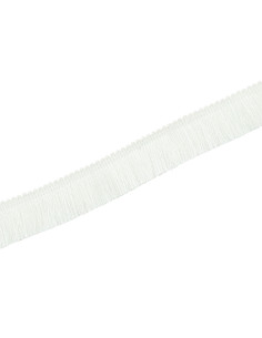 Deluxe franje 30 mm - Wit