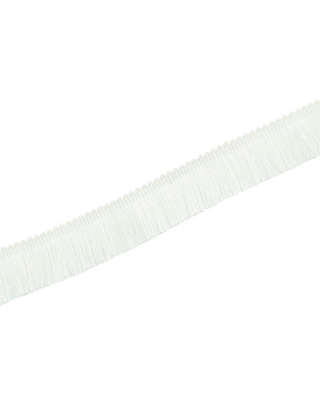 Deluxe franje 30 mm - Wit