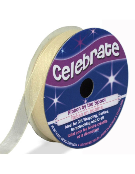 Organza lint Celebrate ivoor - 9 mm x 8 m