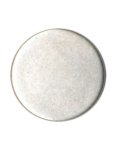 Platte knop met staart - Verouderd zilver