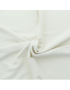 Gebreide jersey breisel - Ecru