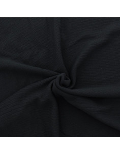 Gebreide jersey breistof - Zwart