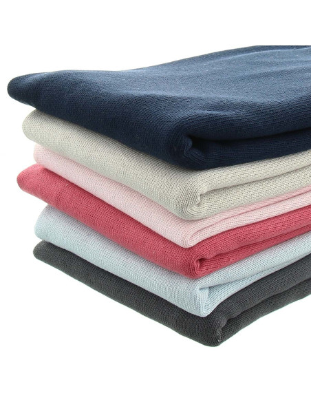 Gebreide jersey breistof - Zwart