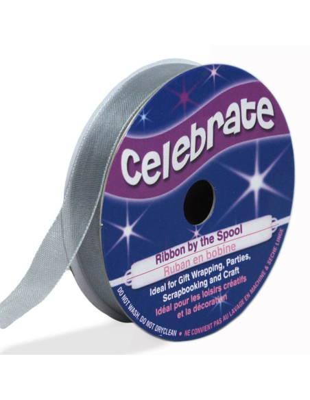 Organza lint Celebrate zilver - 9 mm x 8 m