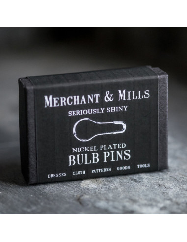 Doos met 100 veiligheidsspelden bol 21 mm zilver Merchant & Mills