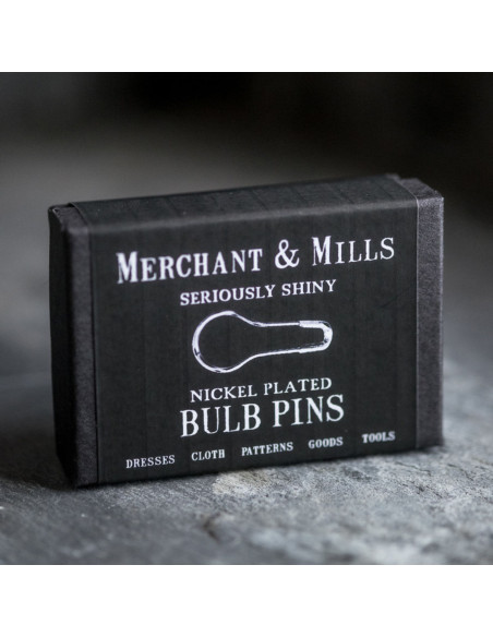Doos met 100 veiligheidsspelden bol 21 mm zilver Merchant & Mills