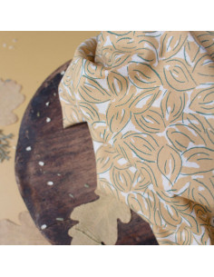 Katoenen mousseline stof Petal Mustard - Atelier Brunette