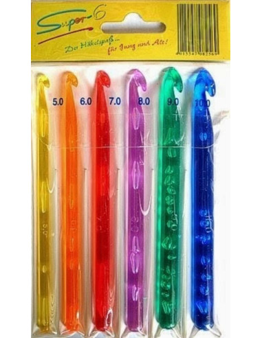 Set van 6 MAXI haken