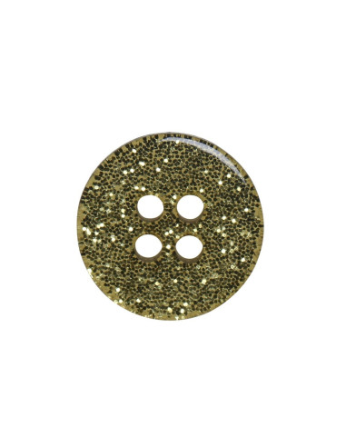 Set van 8 glitterknopen 12 mm - Groen