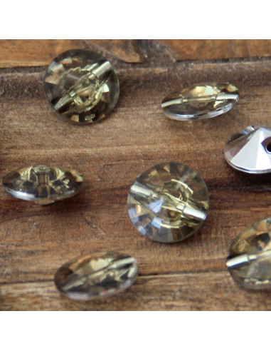 Set van 8 cocktailknopen met staart 18 mm - Groen