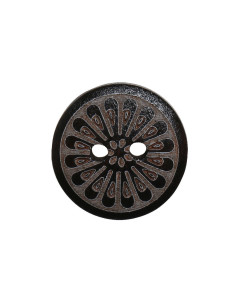 Pakket van 8 margriet houten knopen 15 mm 2