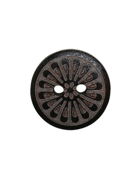 Pakket van 8 margriet houten knopen 15 mm