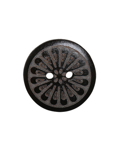Pakket van 8 margriet houten knopen 18 mm