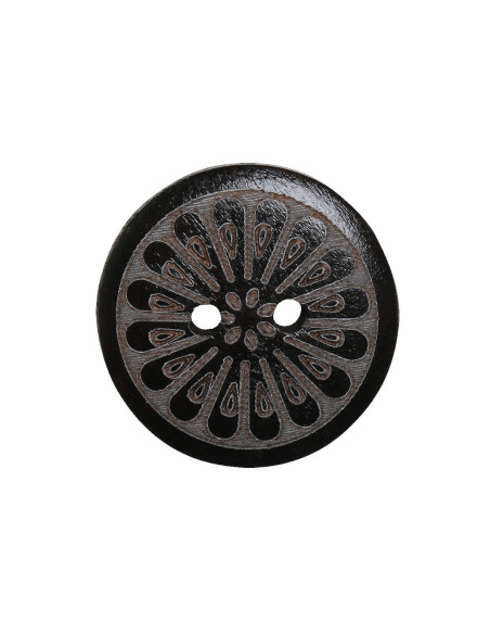 Pakket van 8 margriet houten knopen 18 mm