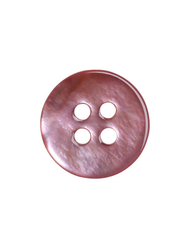 Set van 8 parelmoeren knopen met 4 gaten 12 mm - Roze