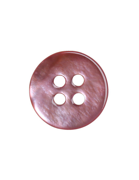 Set van 8 parelmoeren knopen met 4 gaten 12 mm - Roze