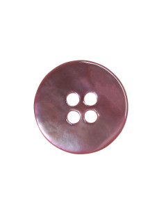 Set van 8 parelmoeren knopen met 4 gaten 15 mm - Roze 2