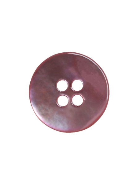 Set van 8 parelmoeren knopen met 4 gaten 15 mm - Roze